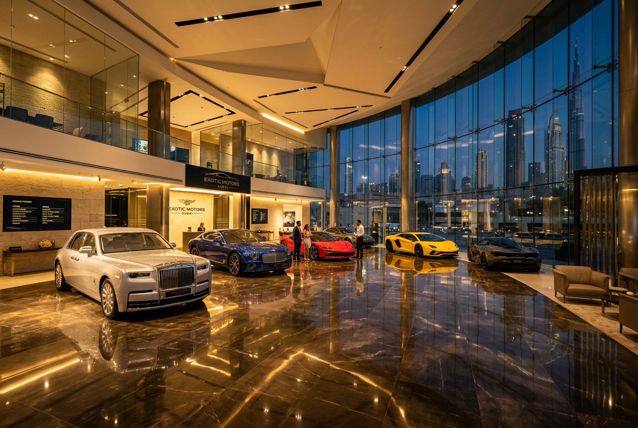 Motorazy showroom in Dubai